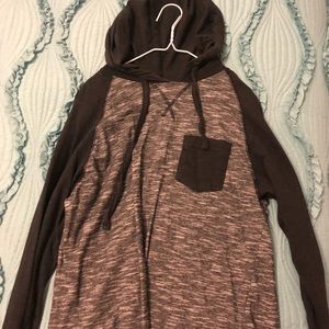 Grey and Black light hoodie